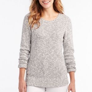 LLBean Cotton Ragg Marled Sweater